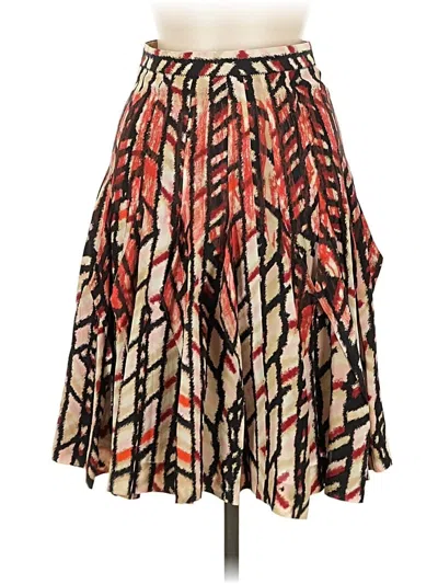 Pre-owned Bottega Veneta Silk Skirt In Brown