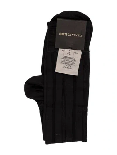 Pre-owned Bottega Veneta Silk Socks W/tags In Black