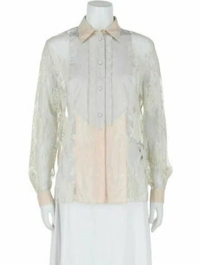 Pre-owned Bottega Veneta Silk Top W/ Tags In White