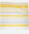 Bottega Veneta Silk Twill Striped Foulard In Yellow Multicolor