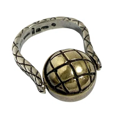 Pre-owned Bottega Veneta Silver 925 Band Ring ()