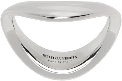 Bottega Veneta Silver Band Ring In 8117 Silver