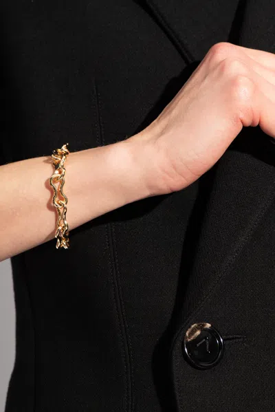 Bottega Veneta Silver Bracelet In Gold