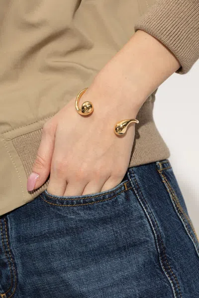 Bottega Veneta Silver Bracelet In Gold