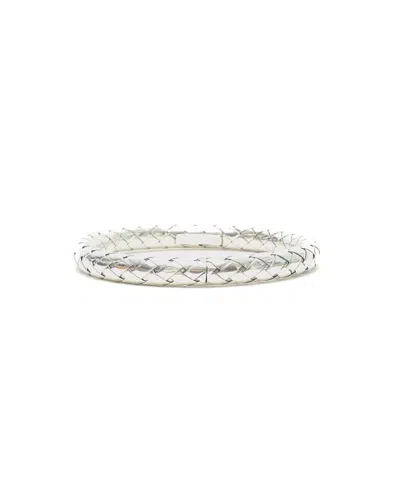Bottega Veneta Silver Bracelet In Purple