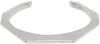 Bottega Veneta Silver Cuff Bracelet In 8117 Silver
