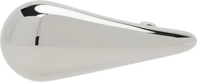 Bottega Veneta Silver Drop Hair Clip In Gray
