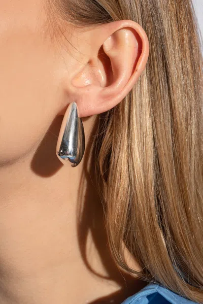 Bottega Veneta Silver Earrings