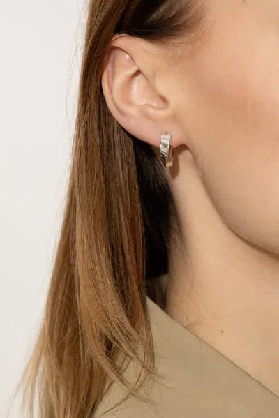 Bottega Veneta Silver Earrings