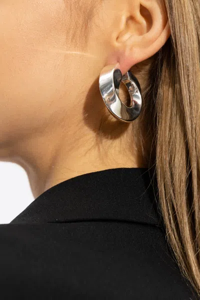 Bottega Veneta Silver Earrings