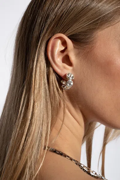 Bottega Veneta Silver Earrings