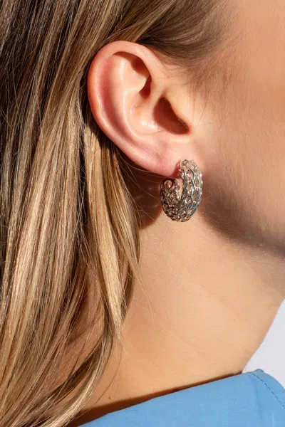 Bottega Veneta Silver Earrings