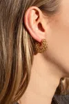 Bottega Veneta Silver Earrings In Gold
