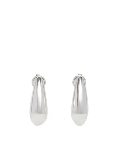 Bottega Veneta Silver Fin Mini Earrings