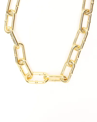 Bottega Veneta Silver Gold Plated Chain Necklace