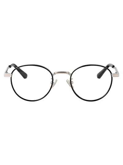 Bottega Veneta Bv1337oj Glasses In Silver-silver-transparent