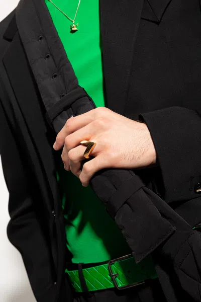 Bottega Veneta Silver Ring In Gold