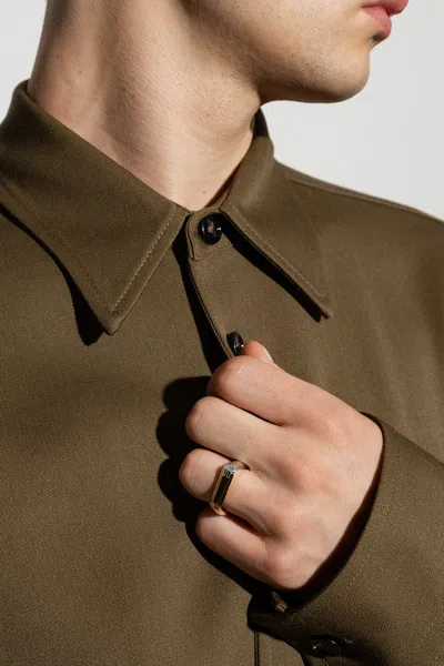 Bottega Veneta Silver Ring In Gold