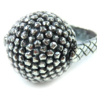 Pre-owned Bottega Veneta Silver Silver 925 Band Ring ()