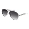 Bottega Veneta Bv1305s Linea Unapologetic 008 Silver Grey Sunglasses In Metallic