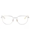Bottega Veneta Silver-silver-transparent Metal Glasses In Metallic