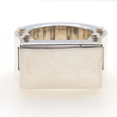 Pre-owned Bottega Veneta Silver Sterling Silver 925 Band Ring ()