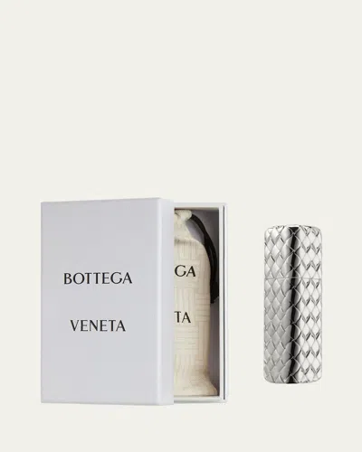 Bottega Veneta Silver Travel Fragrance Case In Transparent