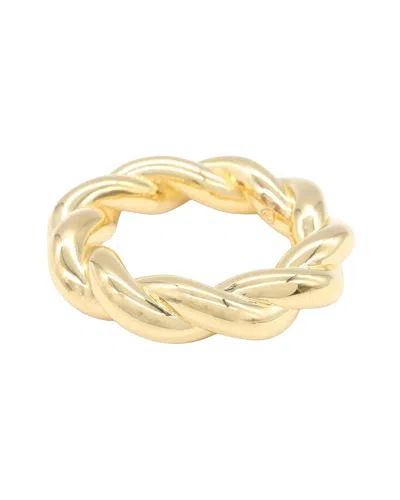 Pre-owned Bottega Veneta Silver Twist Ring (authentic Pre-loved)