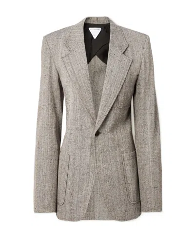 Bottega Veneta Single Breasted Blazer Female Brown