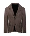 Bottega Veneta Single Breasted Casual Jacket In Brown