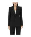 Bottega Veneta Single-breasted Long-sleeved Suit Jacket In Black