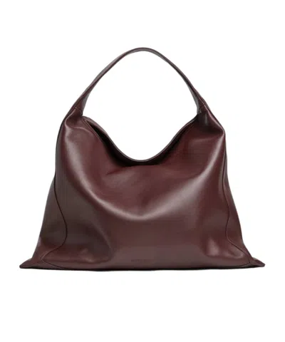 Bottega Veneta Single Handle Shoulder Bag In Madder Brown