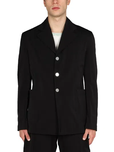 Bottega Veneta Singlebreasted Jacket In Black