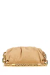 BOTTEGA VENETA SKIN PINK NAPPA LEATHER CHAIN POUCH CLUTCH