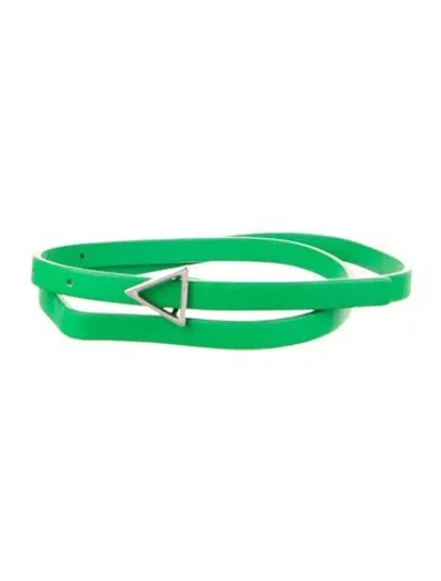Pre-owned Bottega Veneta Skinny Leather Belt In Green