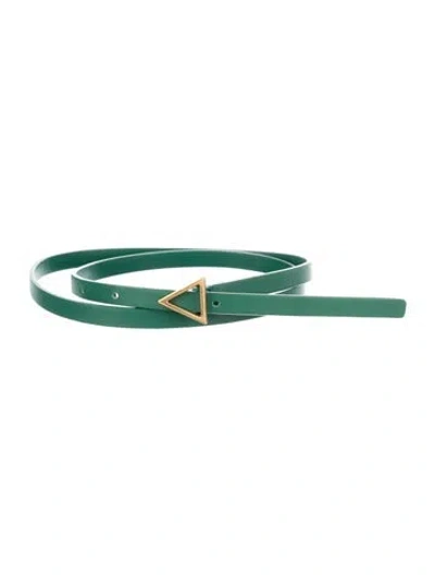 Pre-owned Bottega Veneta Skinny Leather Belt In Green