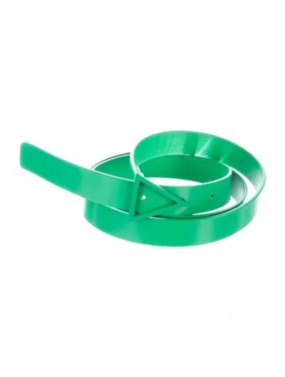 Pre-owned Bottega Veneta Skinny Leather Belt In Green