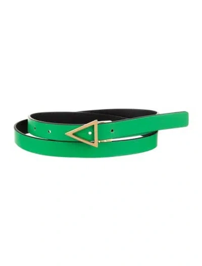Pre-owned Bottega Veneta Skinny Leather Belt W/ Tags In Black
