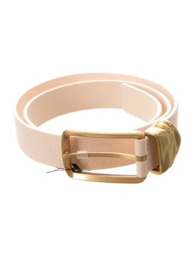 Pre-owned Bottega Veneta Skinny Leather Belt W/ Tags In Pink