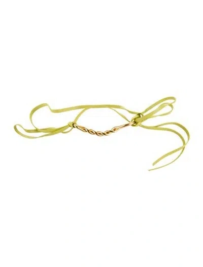Pre-owned Bottega Veneta Skinny Leather Waist Belt In Green