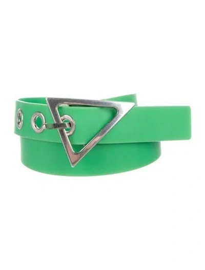 Pre-owned Bottega Veneta Skinny Waist Belt In Green