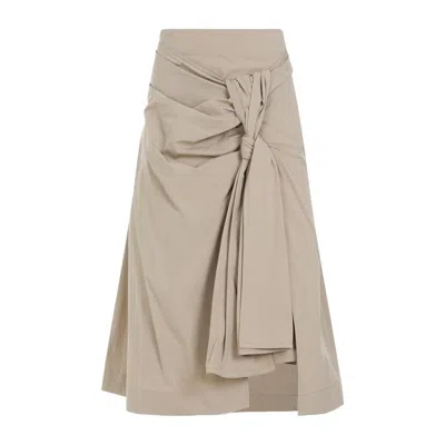 Bottega Veneta Skirt In Nude & Neutrals