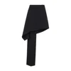 Bottega Veneta Asymmetrical Wool Skirt With Tailored Drape