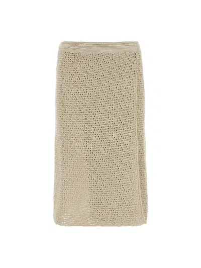 Bottega Veneta Skirt In Bon Cloud