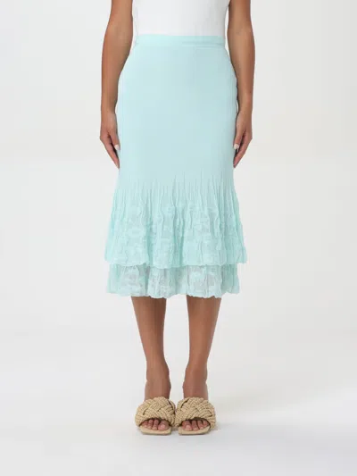 Bottega Veneta Skirt  Woman Color Turquoise