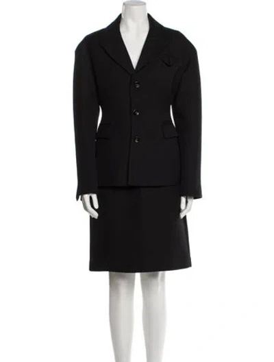 Pre-owned Bottega Veneta Skirt Suit In Black