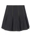 Bottega Veneta Dark Blue Denim Mini Skirt