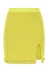 Bottega Veneta Chenille Twisted Mesh Skirt In 7275