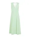 Bottega Veneta V-neck A-line Midi Dress In White