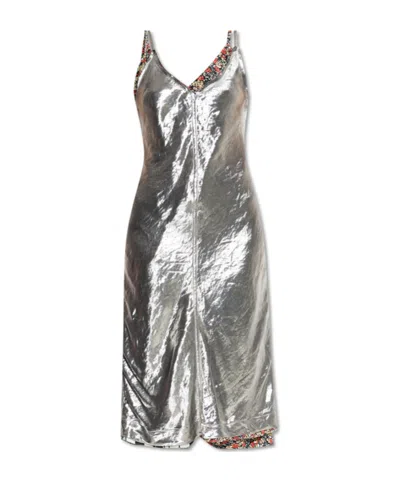 Bottega Veneta Sleeveless Dress In Gray